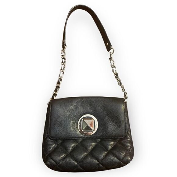 Kate Spade Gold Coast Black Leather Charlize Bag - Picture 1 of 16